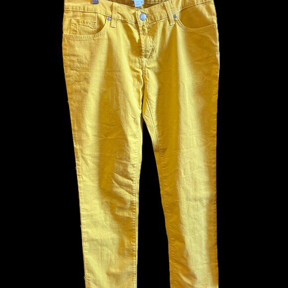 Lacoste Yellow Pants Size USA 28 Size 6 NWT - Picture 1 of 7
